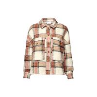 Celine Jacket Wool Offwhite/Rose/Camel Checks