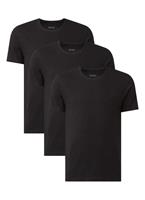 Hugo Boss T-shirt O-hals Classic 3-pack zwart