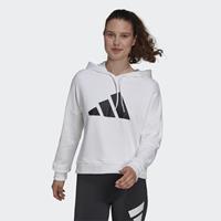 adidas Future Icon Kapuzenpullover Damen, weiß / schwarz