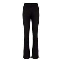 Pieces Stoffhose, Bootcut Fit, Rippstruktur, für Damen, schwarz