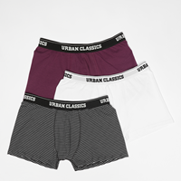 urbanclassics Urban Classics Männer Boxershorts Organic 3-Pack in schwarz