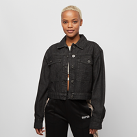 Urban Classics Jeansjacke Short Oversized, black stone washed