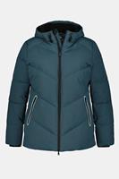 Grote Maten gewatteerde jas, Dames, turquoise, 