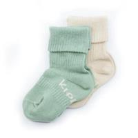 KipKep Stay-On Socken 2er-Pack Calming Green Bio