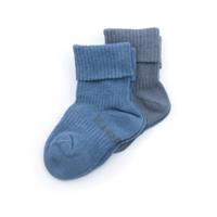 KipKep Stay-On Socken 2er-Pack Denim Blue Bio