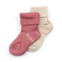 KipKep Stay-On Socken 2er-Pack Dusty Clay Bio