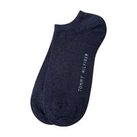 TOMMY HILFIGER Damen Sneaker Socken, 2er Pack - TH, Baumwolle, Uni, 35-42 Sneakersocken blau Damen 