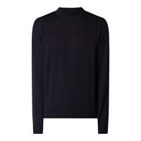 Maerz muenchen Pullover van merinowol met opstaande kraag