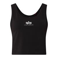 Alpha Industries Frauen Tank Tops Basic Crop-Tank in schwarz