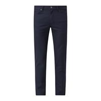 Brax Stoffhose, Slim, uni, 5-Pocket, für Herren, navy