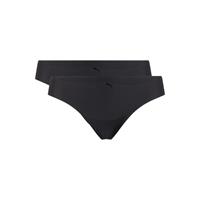 Puma Slip, 2er-Pack, Stringform, Mikrofaser, für Damen, schwarz