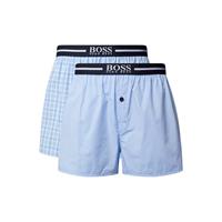 Hugo Boss Boxers wijd 2-pack streep-ruit blue