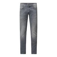 Straight fit jeans met stretch, model 'John'