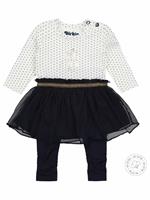 Dirkje Baby-Set 2-teilig navy off white