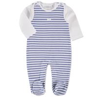 FEETJE Baby Stramplerset Ringel hellblau