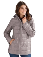 Classic Basics Steppjacke, mit Kapuze