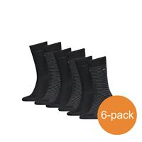 Tommy Hilfiger Sokken Heren 6-pack Small Stripe Black