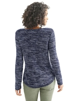 Dames Pullover marine gemêleerd