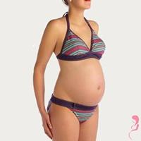 Pez D'or ZwangerschapsBikini Collered Stripe