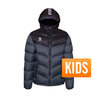 Sportus.nl Robey - Performance Padded Jas - Zwart/ Grijs - Kinderen
