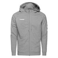 Hummel HMLGO KIDS COTTON ZIP HOODIE Kapuzenpullover Kinder grau 