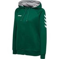 Hummel Zip Hoodie mit Schulterchevrons, EVERGREEN