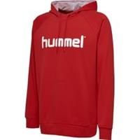 Hummel Go Cotton Logo Hoodie - Rood