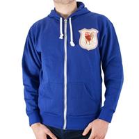 Sportus.nl Frankrijk 1924 Retro Rugby Zip Hoodie - Blauw