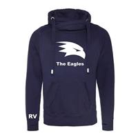 Sportus.nl Rugby Vintage - Verenigde Staten Cross Neck Hoodie - Navy