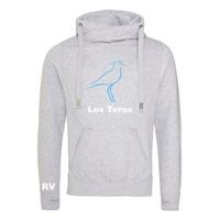 Sportus.nl Rugby Vintage - Uruguay Los Teros Cross Neck Hoodie - Grijs