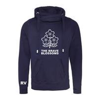 Sportus.nl Rugby Vintage - Japan Cross Neck Hoodie - Navy