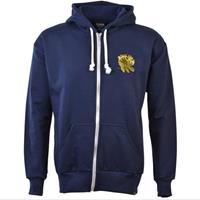 Sportus.nl TOFFS - England Rugby 6 Nations Gold Rose Zipped Hoodie - Navy