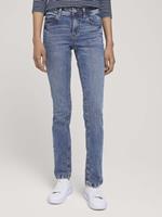 Tom Tailor Denim Jeans, Straight Fit, Used-Optik, für Damen, random bleached blue denim