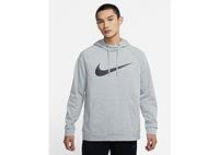 Nike Dri-FIT Trainingshoodie voor heren - Dark Grey Heather/Black - Heren