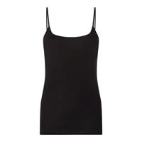 Schiesser - Luxury Spaghetti Top - zwart
