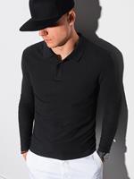 Ombre - Heren Poloshirt - Zwart - Korte Mouw - Lichte Stretch