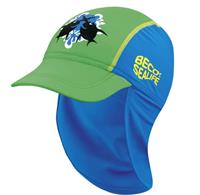 Beco Sealife zonnepetje blauw groen 52 cm