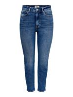 ONLY Onlemily Life Ankle Straight Fit Jeans Dames Blauw