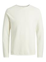 Jack & jones Gestructureerde Gebreide Trui Heren White