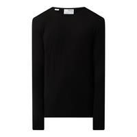 Sweater Selected Rocks Knit Crew Neck Zwart