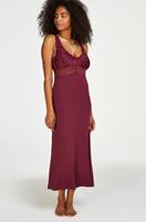 Hunkemöller Slipdress Nora Lace Long Rot