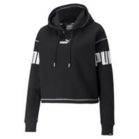 Puma Power Kapuzenpullover Damen, schwarz / weiß