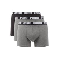 Puma 3-pak Heren Boxershort Everyday - Katoenen heren onderbroeken - Zwart - Grijs- Donkerblauw
