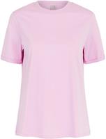 Pieces - Maat XS - PCRIA SS FOLD UP SOLID TEE NOOS BC Pastel Lavender Vrouwen