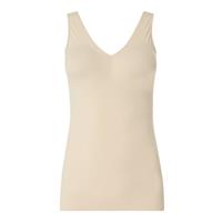 Schiesser Top, Invisible Soft, V-Ausschnitt, Lasercut-Abschlüsse, für Damen, Nude