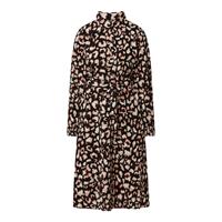 PIECES - Maat XS - PCFALISHI LS MIDI SHIRT DRESS BF BC Dames Jurk