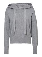 Noisy may - Maat S - Trui Nmship L/s Hoodie Knit Bg Noos 27016491 Medium Grey Melange Dames