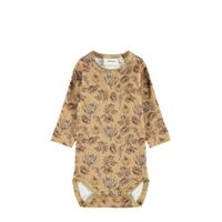 LIL' ATELIER BABY romper met bloemenprint zand