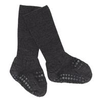 GoBabyGo antislip sokjes wol dark grey melange