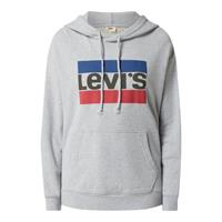 Levis Levi's standaard hoodie met print voor dames, gemêleerd grijs